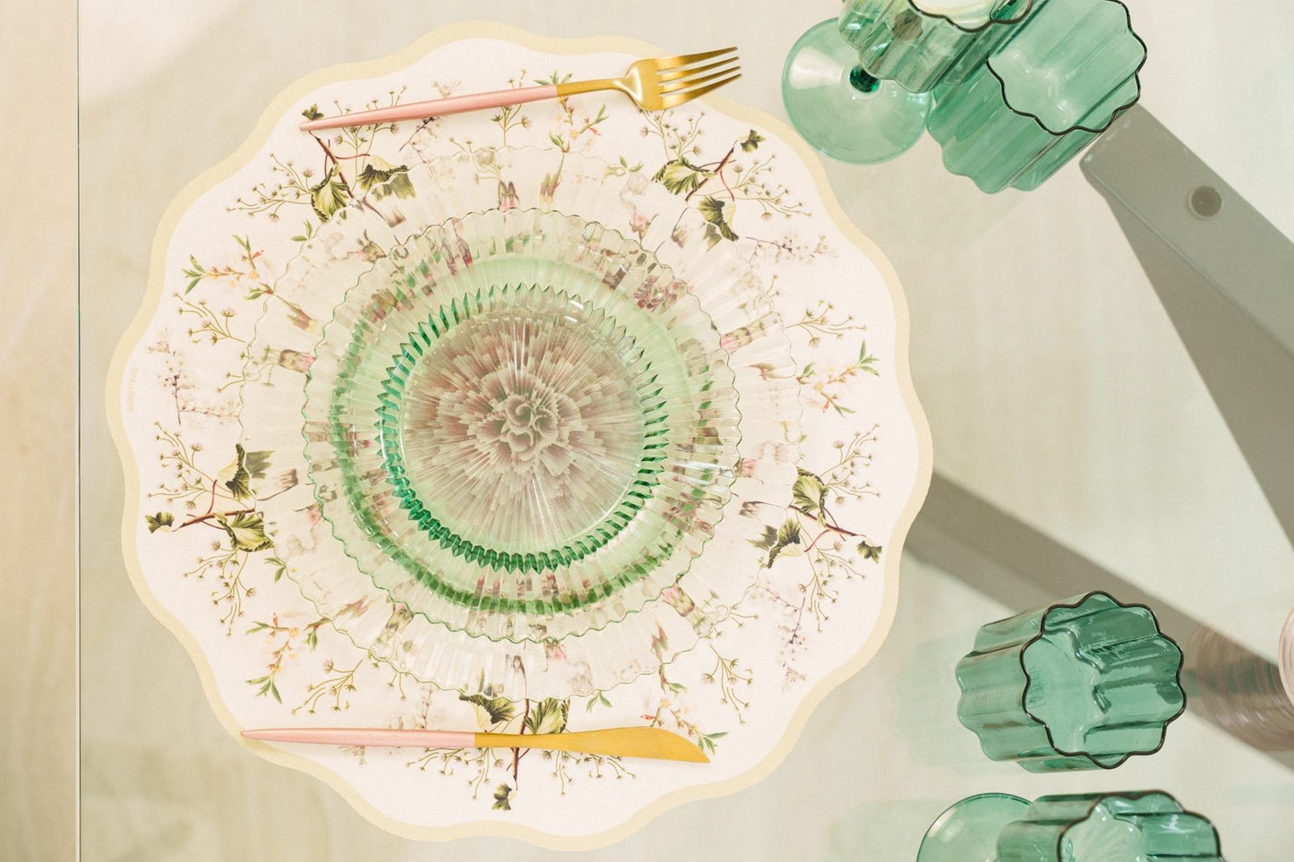 Placemats Set of 6 Blush Garden