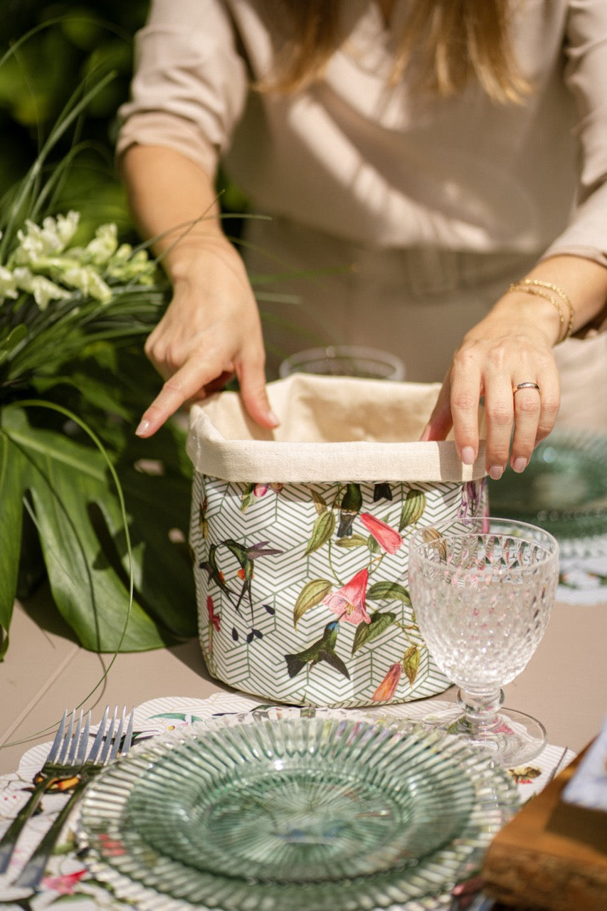 Bread Basket Vintage Garden
