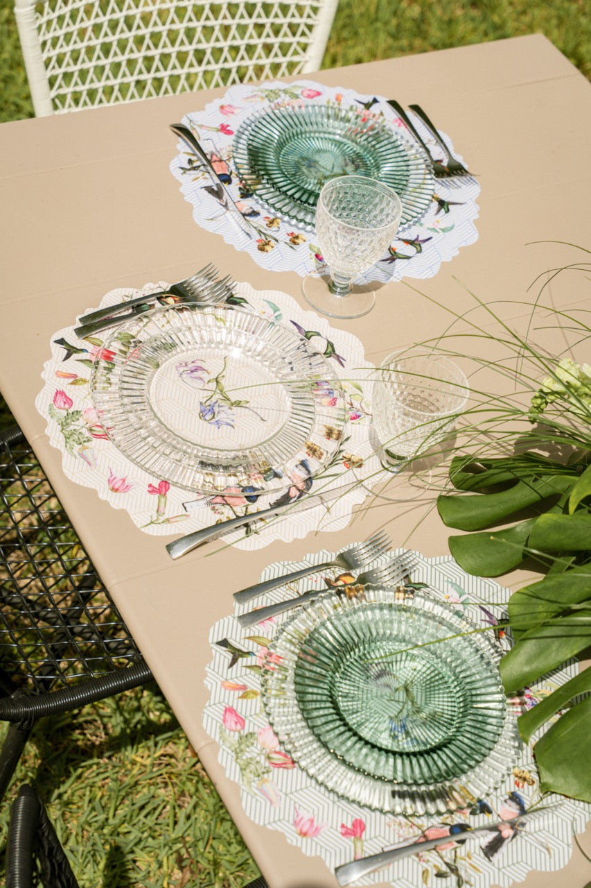 Placemat Set of 6 Vintage Garden