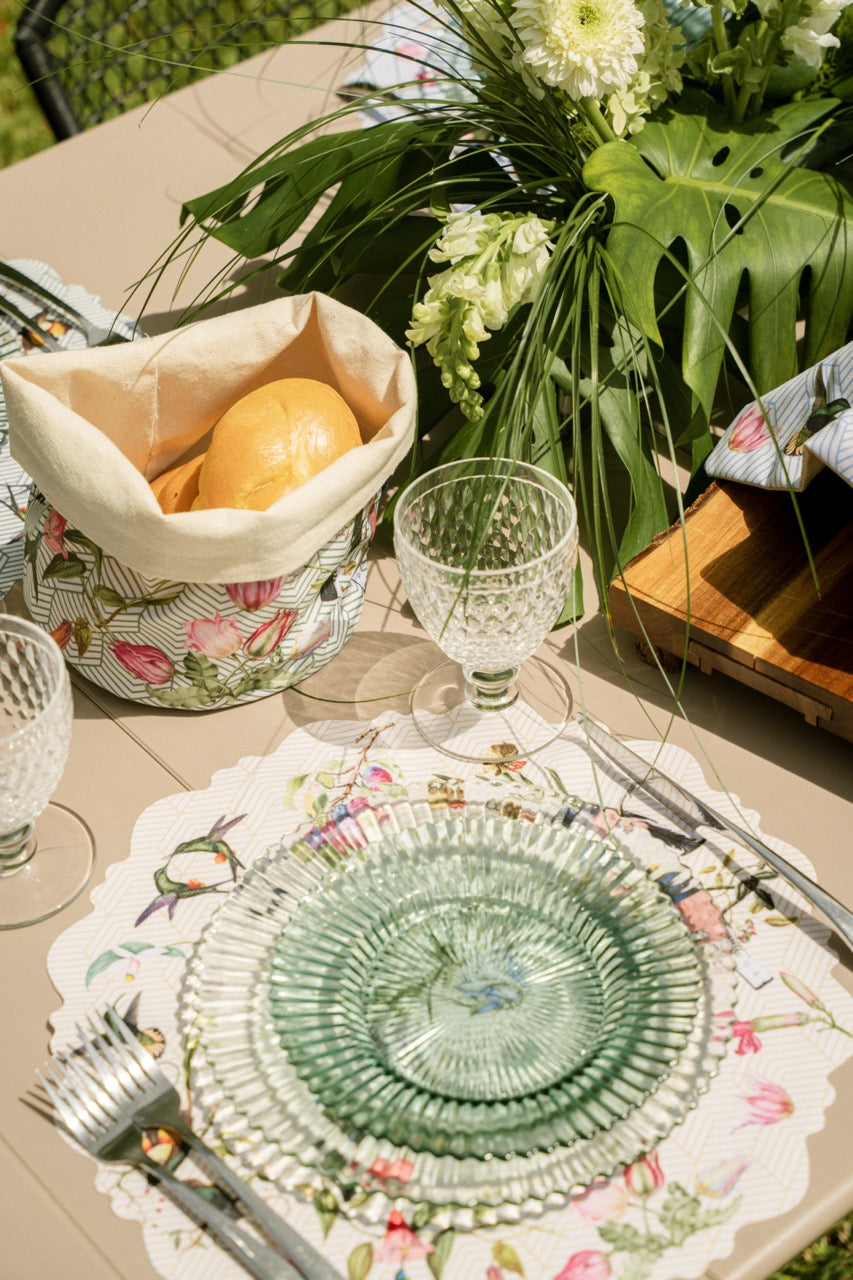 Placemat Set of 6 Vintage Garden