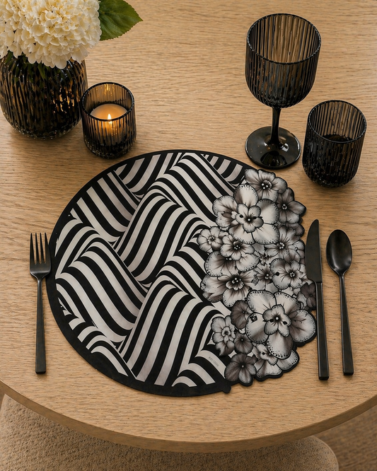 Placemats Set of 6 Midnight Illusion