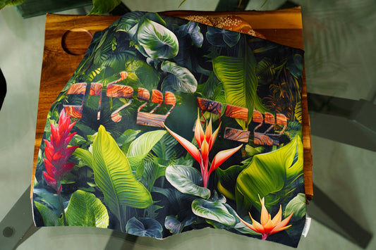 Wild Tropics complete table set by Shaloom Living