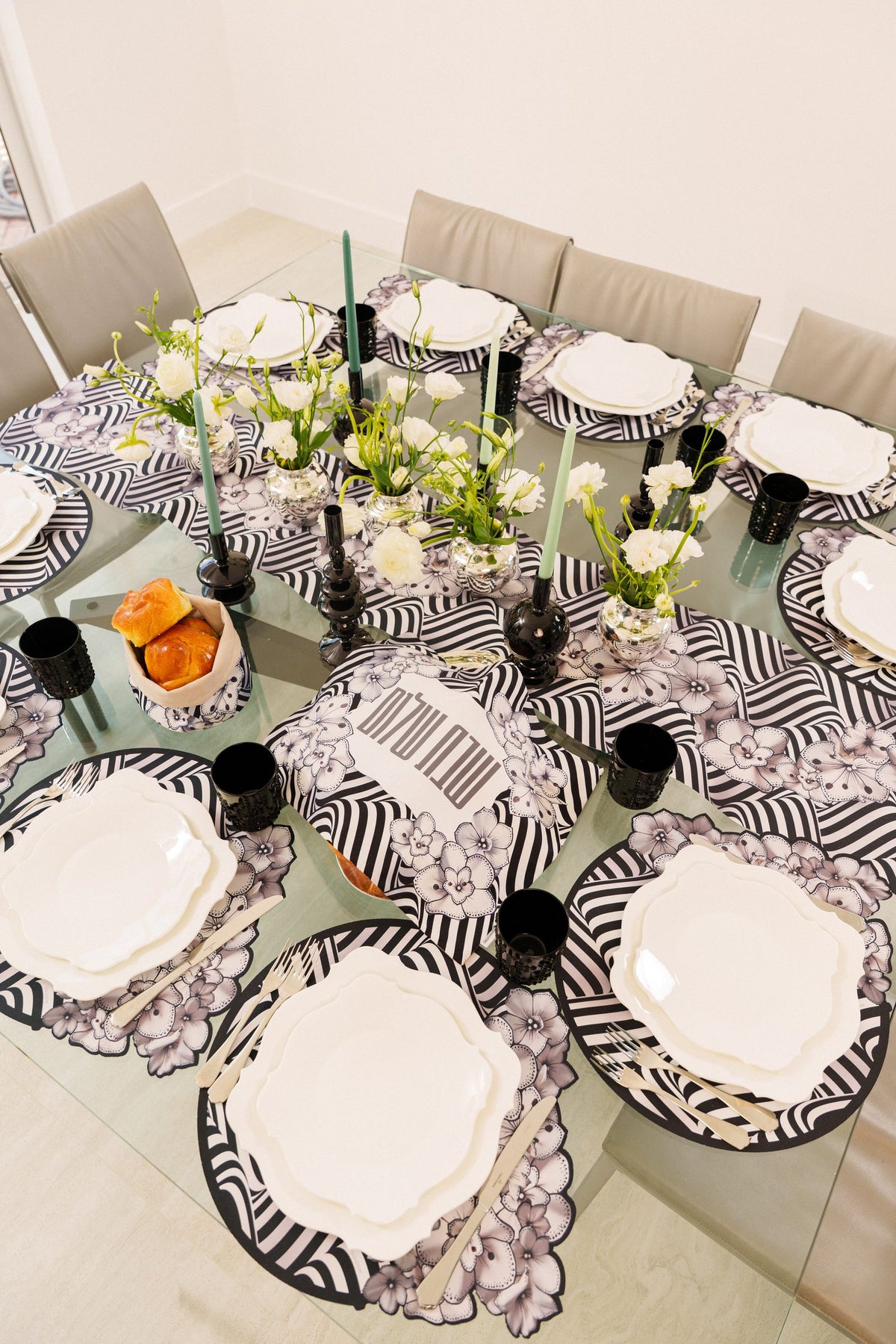 Placemats Set of 6 Midnight Illusion