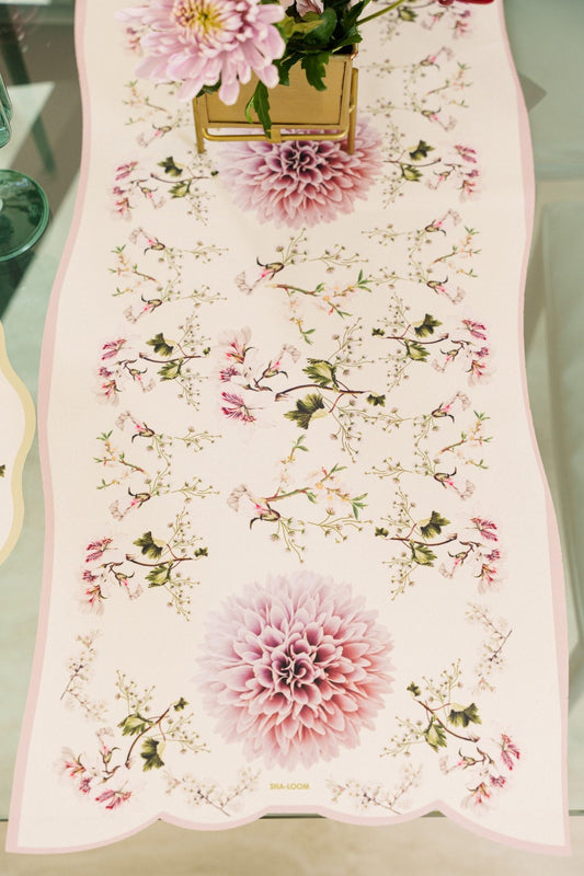 Table Runner Blush Garden