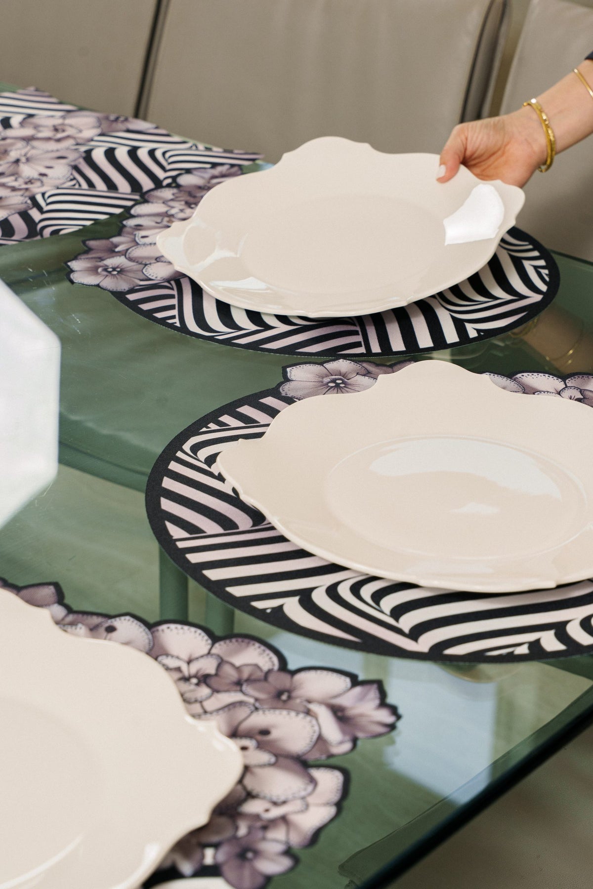 Placemats Set of 6 Midnight Illusion