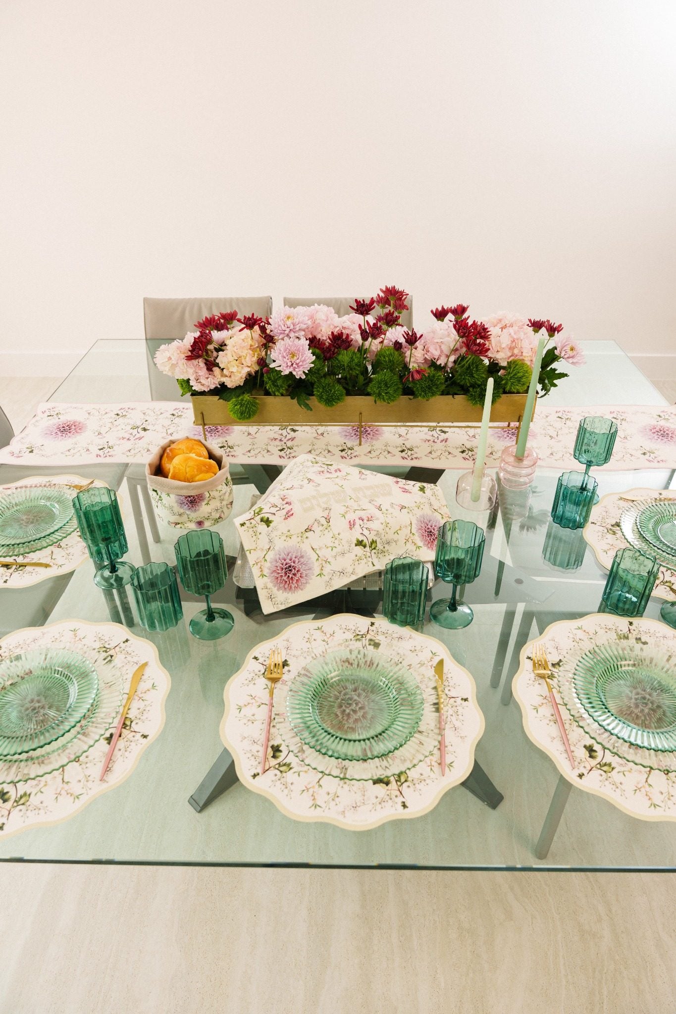 Placemats Set of 6 Blush Garden