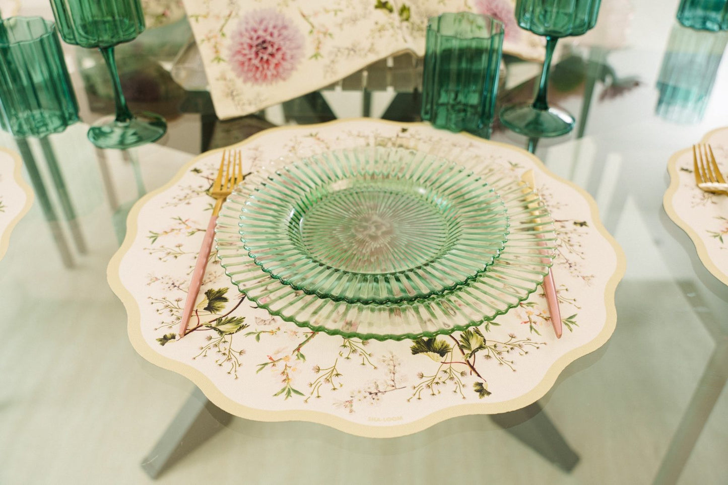 Placemats Set of 6 Blush Garden