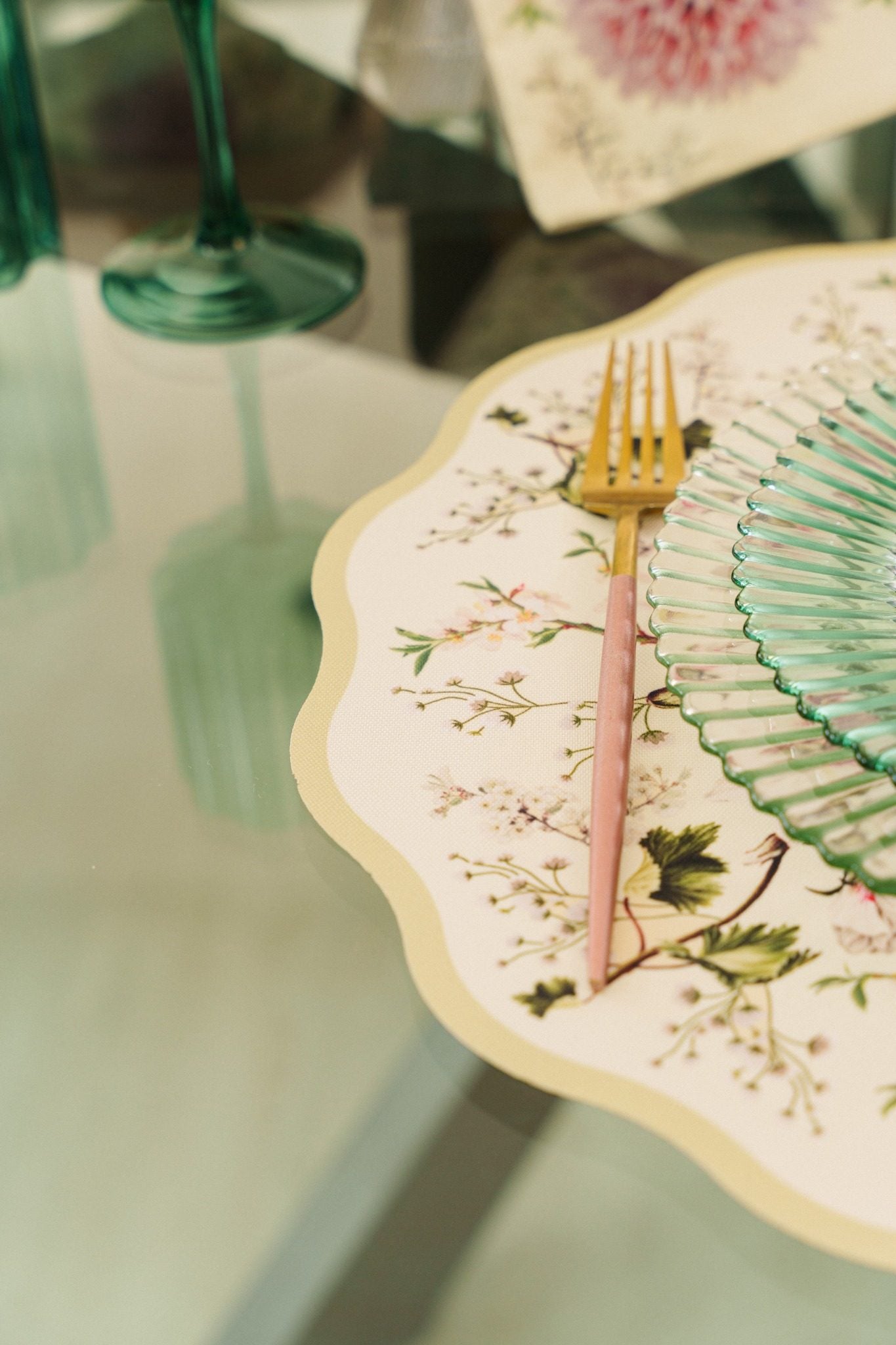 Placemats Set of 6 Blush Garden