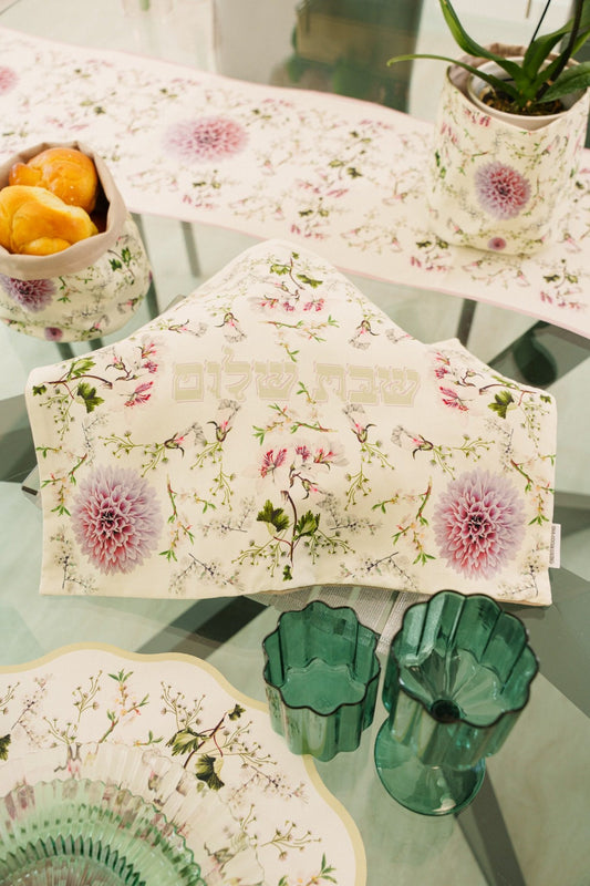 Challah Cover Blush Garden