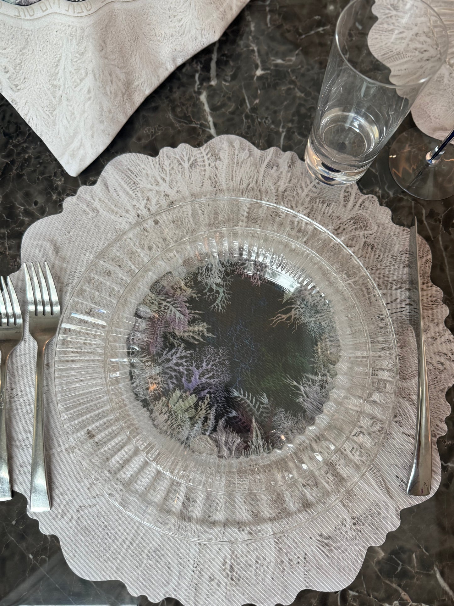 Placemats Set of 6 Coral Bloom
