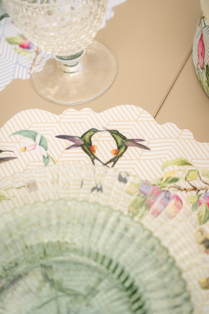 Placemat Set of 6 Vintage Garden